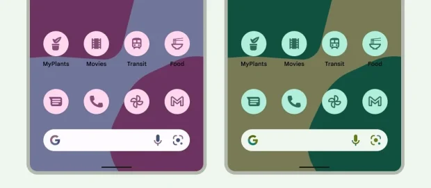 ایده گرفتن گوگل از آیکون‌های مونوکروم