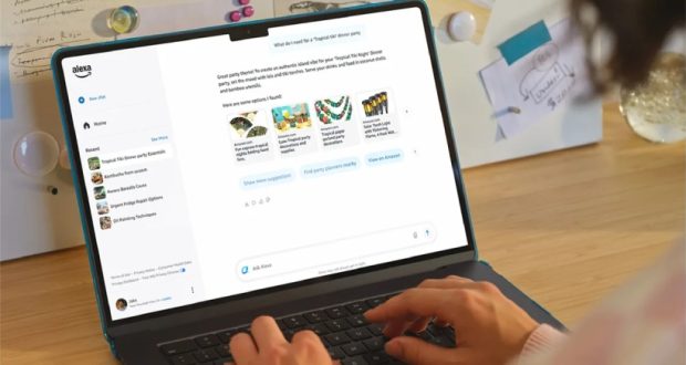 نسخه تحت وب دستیار صوتی الکسا