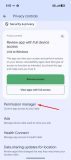 تنظیمات حریم خصوصی اندروید