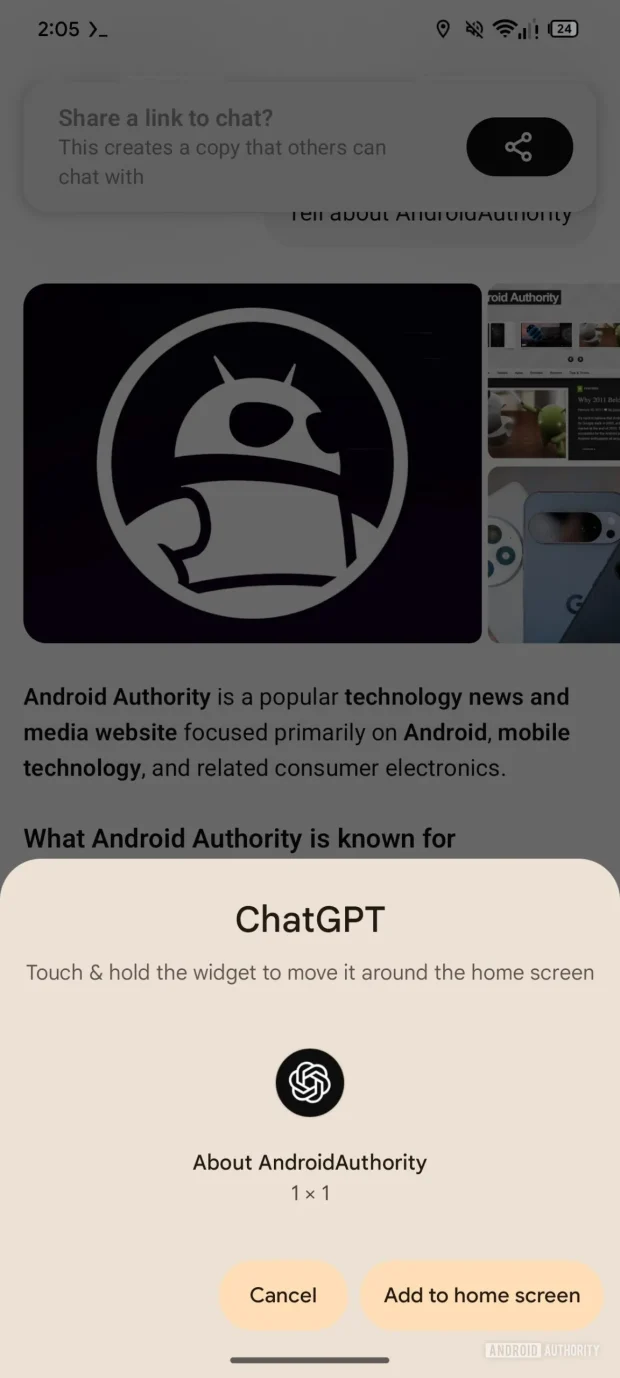 قابلیت جدید ChatGPT در اندروید