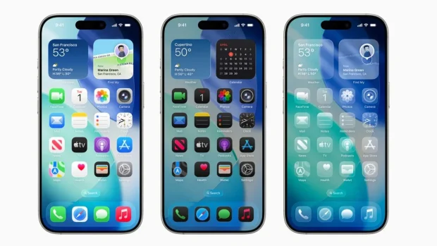 ایده گرفتن لیکوئید گلس اپل از آیکون‌های مونوکروم ناتینگ