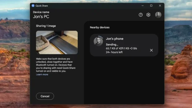 انتقال فایل بین کامپیوتر و گوشی