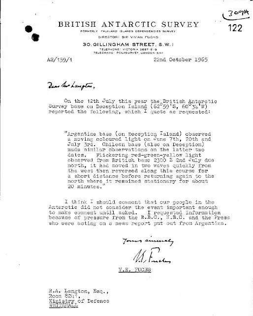 اسناد بشقاب پرنده در قطب جنوب