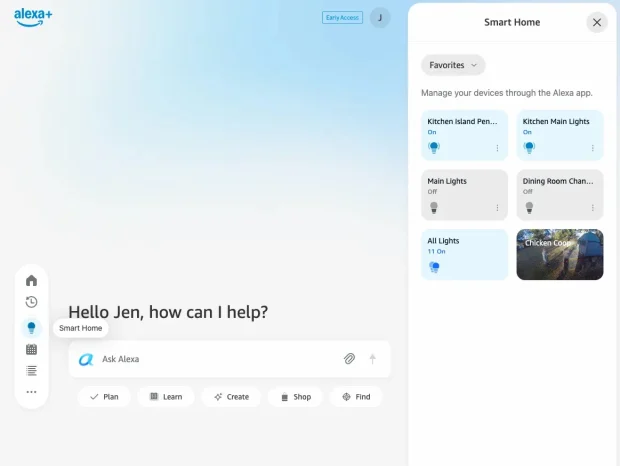 نسخه تحت وب دستیار صوتی الکسا