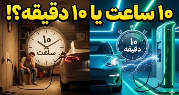 مدت زمان شارژ خودرو برقی