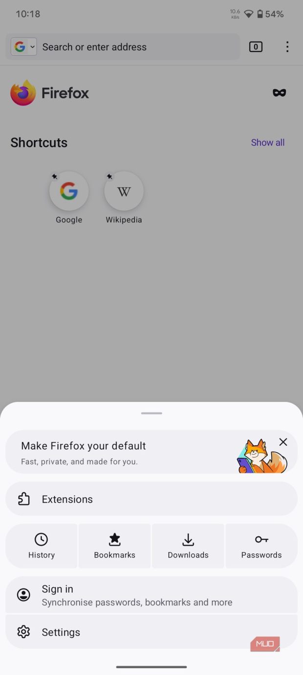 مرورگر اندروید