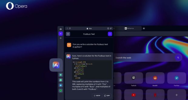 هوش مصنوعی مرورگر اپرا