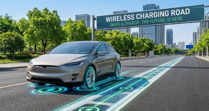 جاده شارژکننده خودروهای برقی در آمریکا