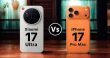 مقایسه شیائومی 17 اولترا آیفون 17 پرو مکس