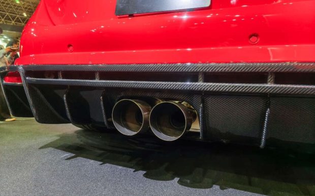 نمای عقب هوندا سیویک تایپ R مسابقهای