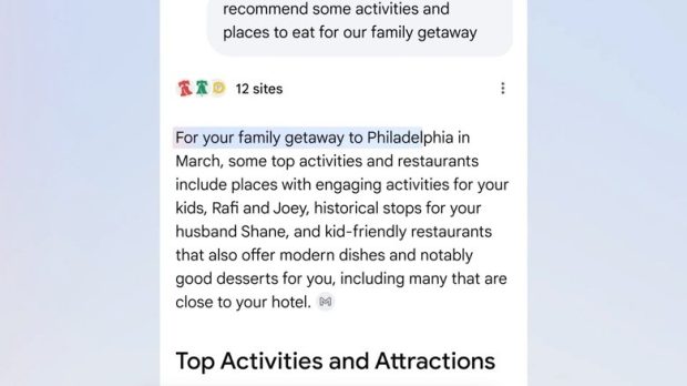 جستجوی شخصیسازی شده گوگل