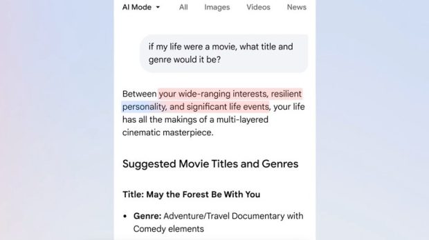 جستجوی شخصیسازی شده گوگل
