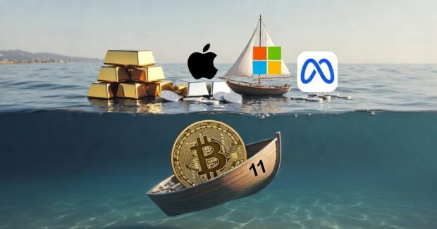 خروج بیت کوین از لیست ۱۰ دارایی برتر جهان