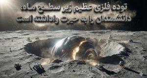 توده فلزی عظیم زیر ماه