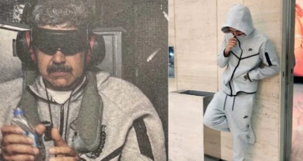 دستگیری نیکلاس مادورو با لباس نایکی