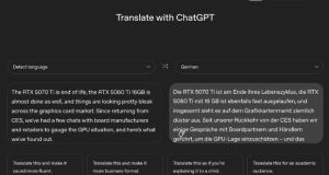 چت‌جی‌پی‌تی ترنسلیت