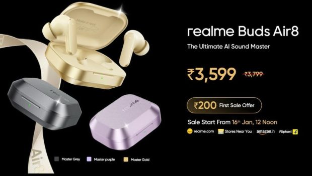 ریلمی بادز ایر ۸