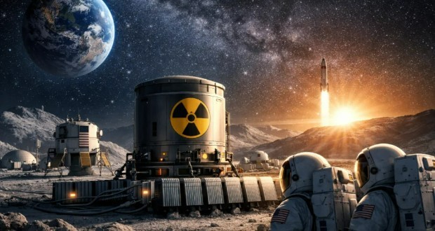 راکتور هستهای در ماه