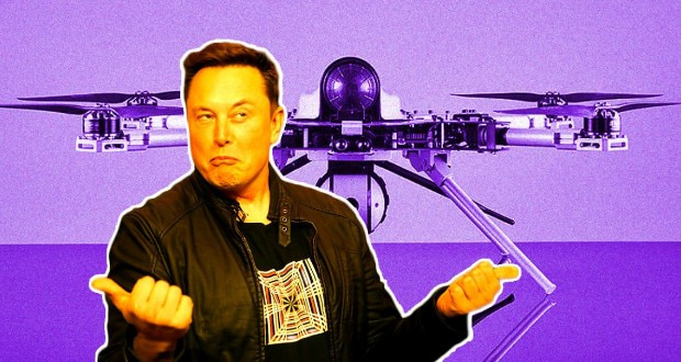 پهپادهای نظامی ایلان ماسک