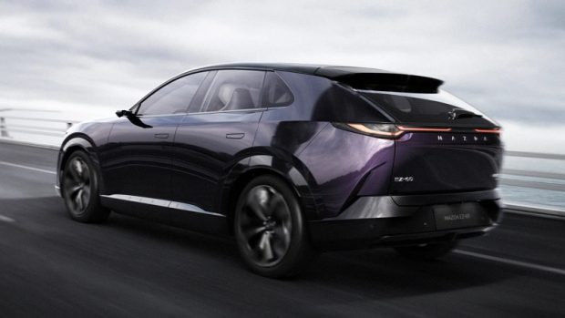 مزدا EZ-60 هیبرید بردافزا - نمای عقب