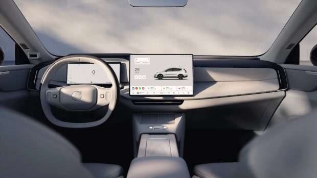 نمای داشبورد ولوو XC70 آفتاب خودرو