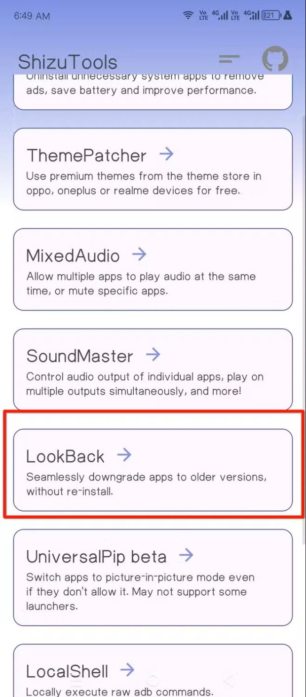 دانگرید برنامه اندروید