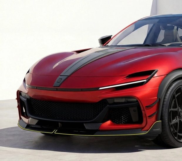 نمای جلو فراری پوروسانگوئه منصوری