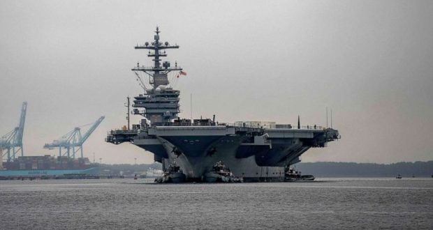 دومین ناو هواپیمابر آمریکا در خاورمیانه