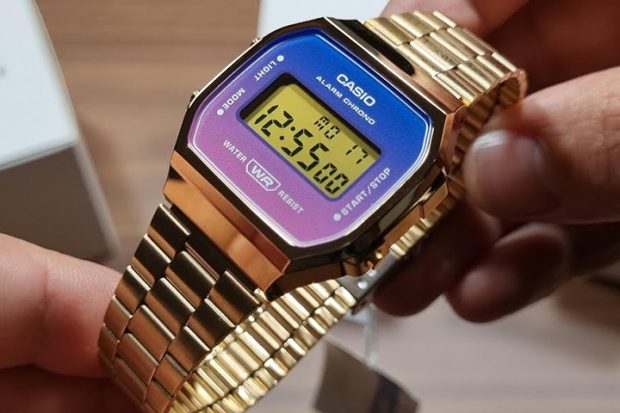 ساعت مردانه و زنانه CASIO مدل A168WERG-2ADF