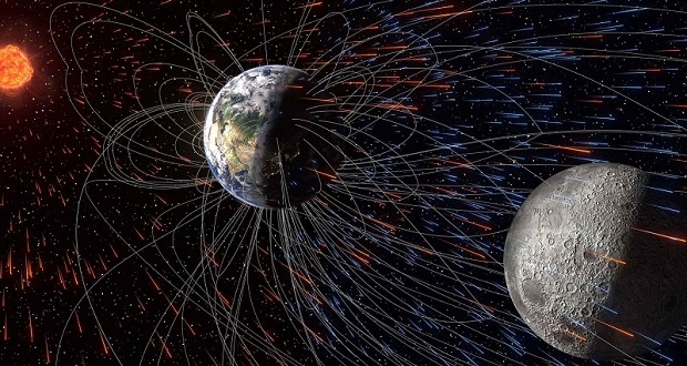 میدان مغناطیسی زمین سپر محافظتی ماه