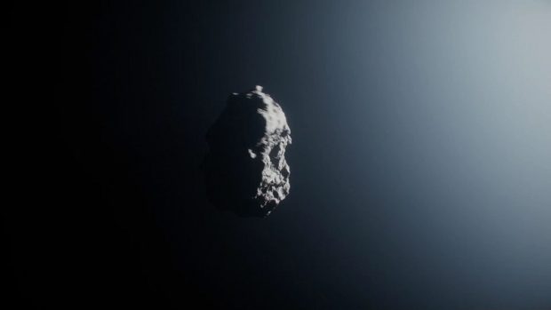 تغییر جهت چرخش دنباله دار در حال نابودی