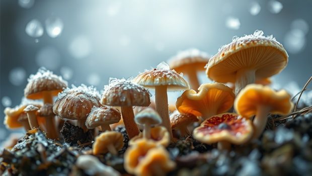 قارچ جادویی تبدیل آب به یخ