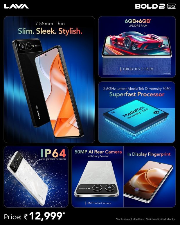 گوشی Lava Bold 2 5G