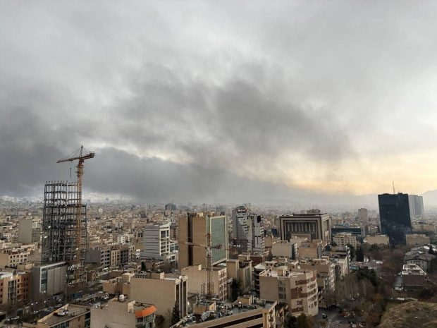 آسمان تهران، صبح یکشنبه ۱۷ اسفند