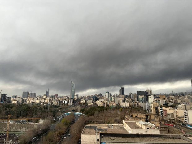 آسمان تهران، صبح یکشنبه ۱۷ اسفند