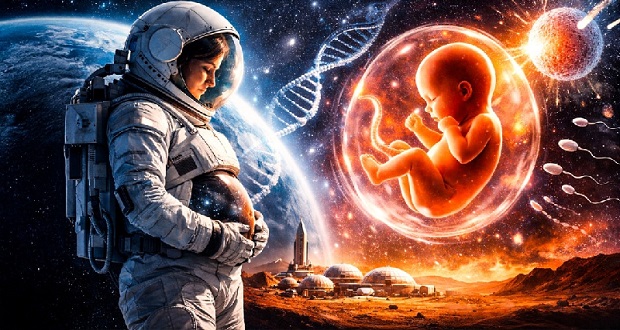 بچهدار شدن انسانها در فضا