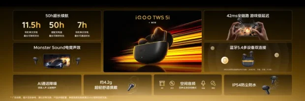 ایرباد iQOO TWS 5i