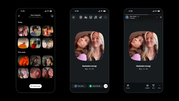 اینستاگرام Instants