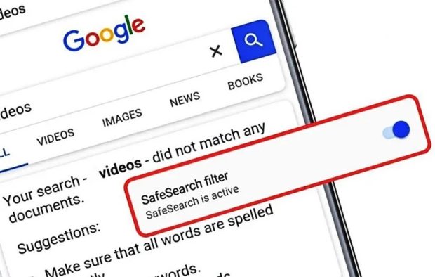 فعال شدن اجباری SafeSearch