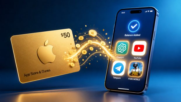 گیفت کارت اپل و آیفون برای خرید بهترین برنامه های پولی و خرید های درون برنامه ای اپ استور