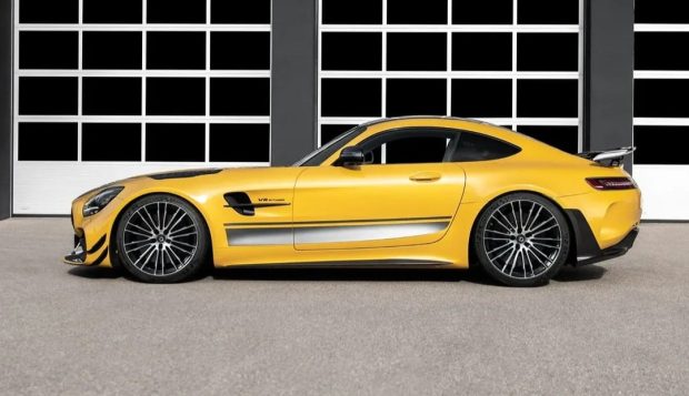 نمای جانبی مرسدس AMG GT تیونینگ G پاور