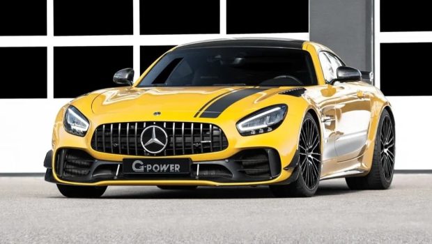 نمای جلو مرسدس AMG GT تیونینگ G پاور