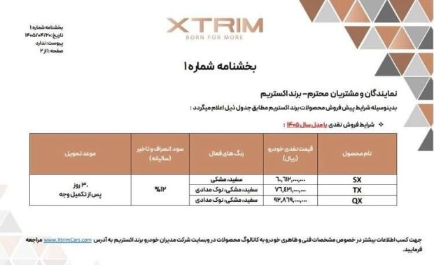شرایط فروش محصولات مدیران خودرو