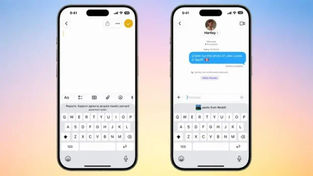 کپی و پیست iOS 27