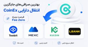 بهترین صرافی های جایگزین انتقال دارایی CoinEx
