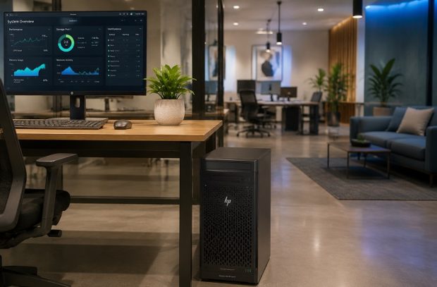 خرید سرور تاور HP مدل ایستاده در محیط اداری مدرن