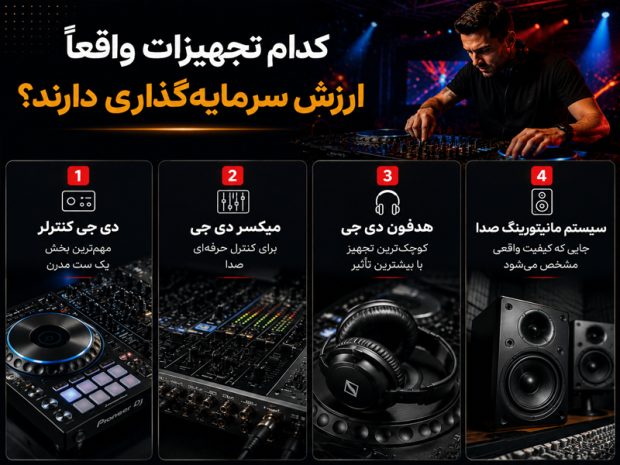 راهنمای خرید وسایل دی جی DJ | از مبتدی تا حرفه‌ای