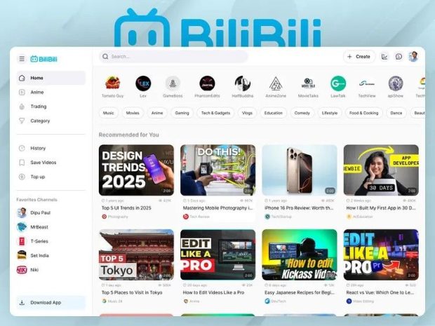 پلتفرم Bilibili