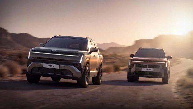 نمای جلو هیوندای توسان XRT مدل 2027