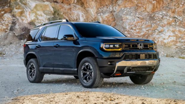2027 Honda Passport TrailSport front three-quarter